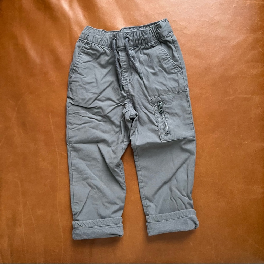 Grey Jersey Lined Pants, 3T